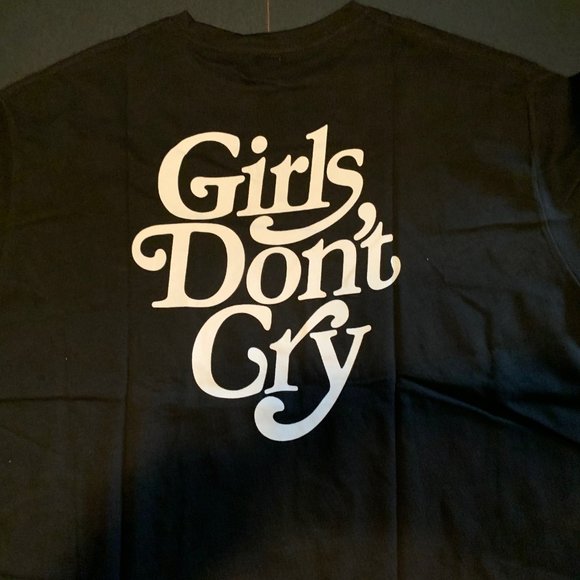 HUMAN MADE Girls Don'T Cry T-Shirt Tee Black White Size M Brand New - Picture 6 of 11
